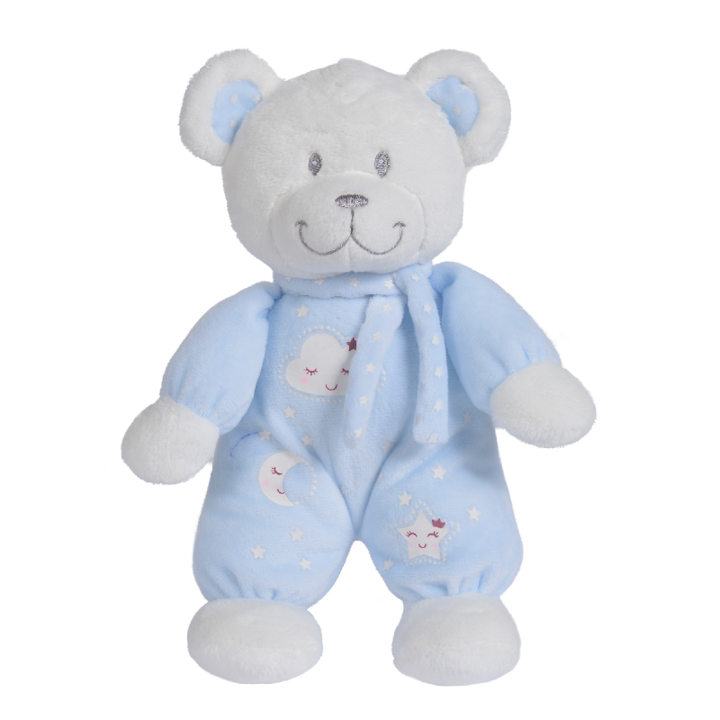  - new boone glow peluche ours bleu 30 cm 